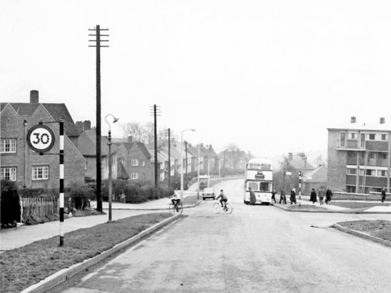 Fox Hill Road, Parson Cross, in February 1965