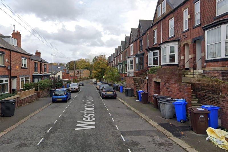 The joint third-highest number of reports of drug offences in Sheffield in March 2024 were made in connection with incidents that took place on or near Westbrook Bank, Sharrow, with 2