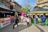 The International Market is on Pinstone Street by the Peace Gardens until Monday May 6.