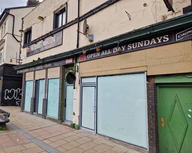 The former Big Gun pub on the Wicker, where Sheffield City Council said work had been carried out to the building without the appropriate permission