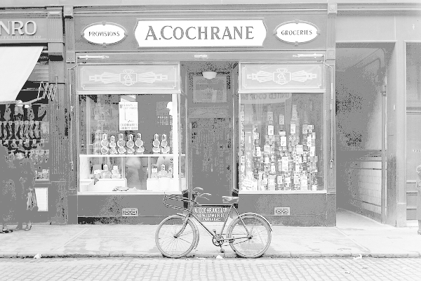 A. Cochrane Grocers on 5 Westmuir Street in September, 1924.