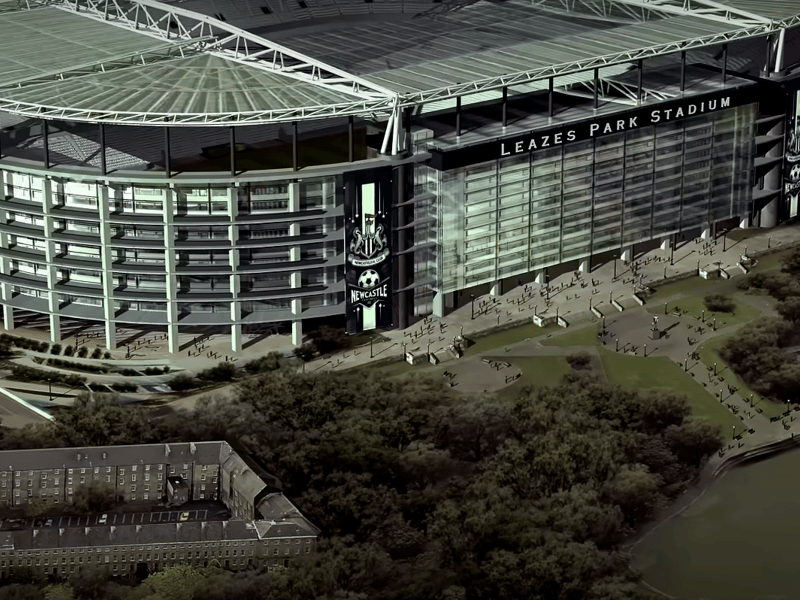 Any newly constructed stadium would not be limited in terms of capacity in the same way St James' Park currently is. It would also leave room for further expansions. In the case of this concept, the lake could prove an issue further down the line if a further expansion was needed!