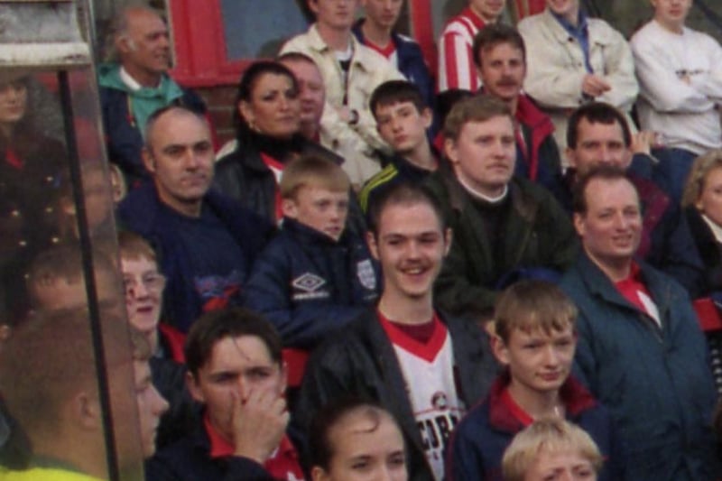 Faces in the crowds for the last ever match - against Liverpool on May 14, 1997.