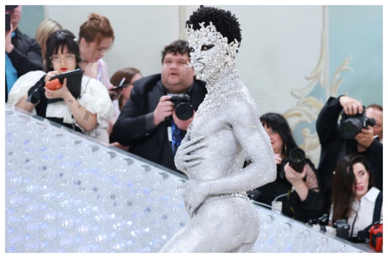 Wearing a thong and body paint, there was not much left to the imagination when it came to Lil Nas X's outfit or lack of outfit at the Met Gala 2023