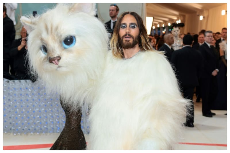 Jared Leto dressed up as Karl Lagerfeld's cat Choupette for the Met Gala 2023. Whilst some may say it suited the occasion as it was honouring the late legendary designer Karl Lagerfeld, I think it was just a little TOO much