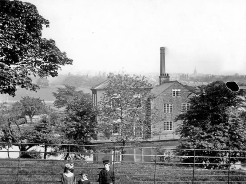 Sharrow Snuff Mill, off Sharrow Vale Road, Sheffield, home to Wilsons and Co snuff manufacturers, pictured sometime between 1900 and 1919
