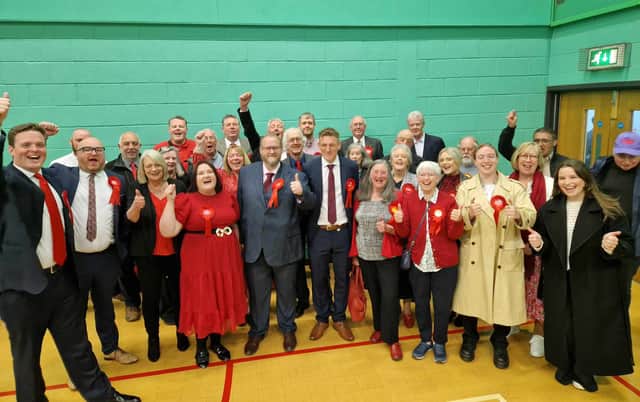 Happy Labour councillors in Burnley. Credit: Laura Longworth
