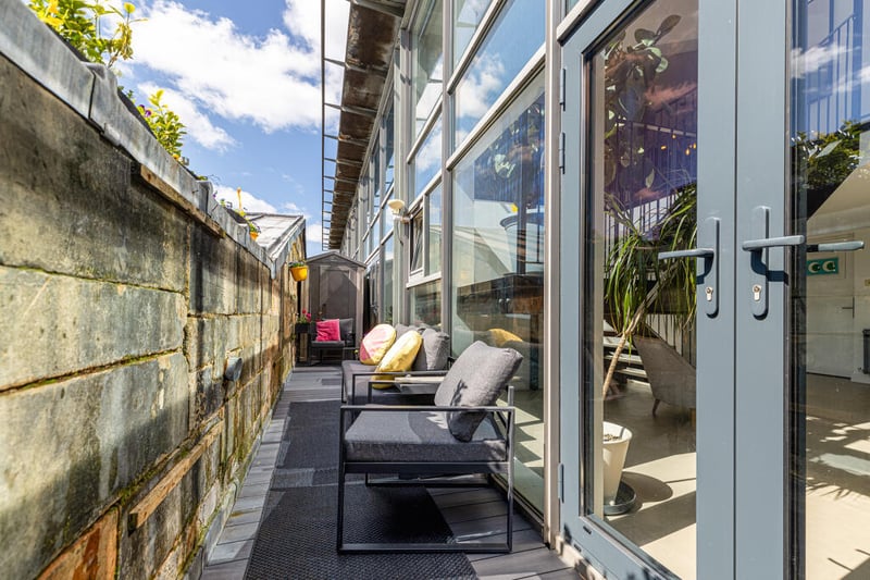 The private terrace is one of the standout features about this property. 