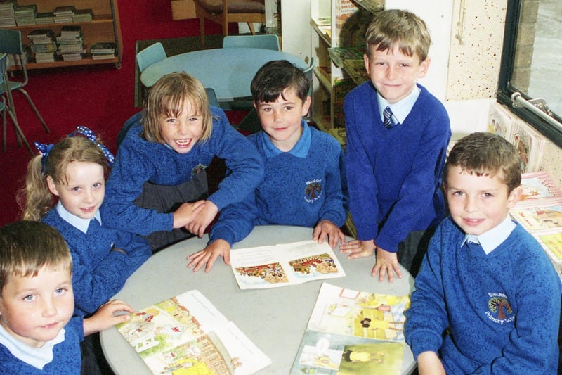 First day at school for these smiling youngsters at Blackwell Primary School in 1993.