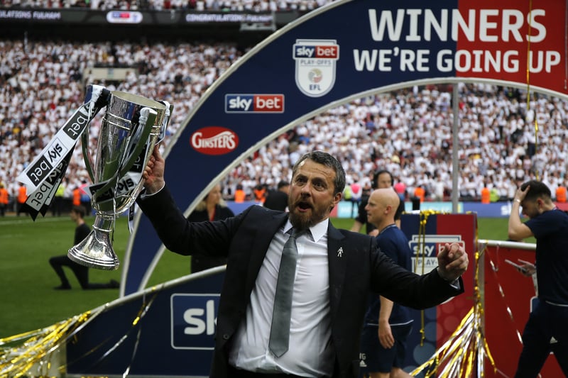 Cardiff City pipped  Fulham to the final promotion spot in 2018,  but Slavisa Jokanovic's side had enough about them to edge out Derby County in the semis and Aston Villa in the final, with the latter game being settled by a Tom Cairney effort. 