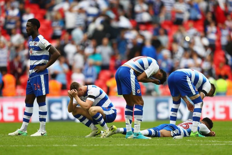 Reading edged out Fulham in the semi-finals of the competition, but they couldn't find a way through Huddersfield Town at Wembley.  After a 0-0 stalemate, Reading saw their hopes of a return to the top flight shattered as the Terriers won a penalty shootout 4-3. 