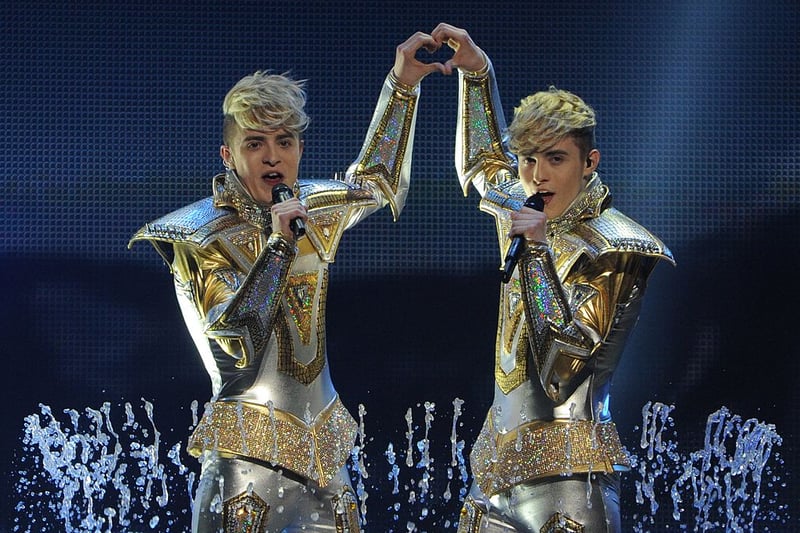 Jedward certainly know how to attract attention when it comes to their outfits but their Eurovision 'costumes' will not be winning them any fashion plaudits!