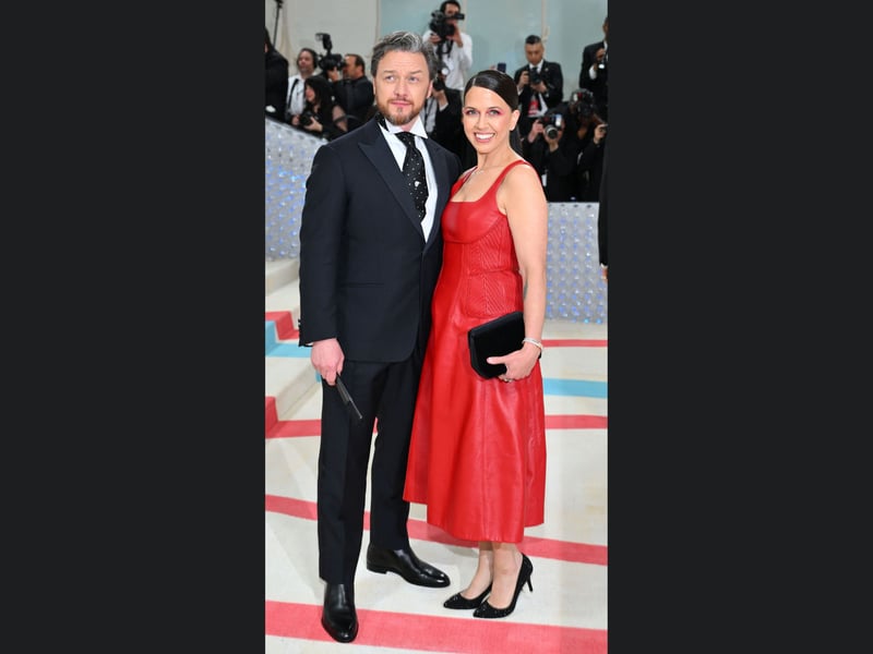Looking particularly sharp during the 2023 Met Gala, James McAvoy attended alongside his wife. 
