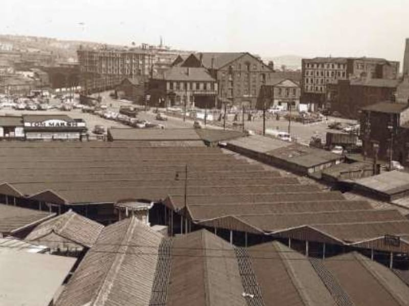 Rag Market stalls (old Sheaf Market), in Sheffield city centre,  standing empty as they await demolition