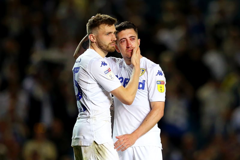 Scorer of both goals against Derby. As with Cooper and Ayling, Dallas will see his contract expire this summer but has already confirmed his retirement from professional football. Versatile midfielder was excellent for Leeds in the Premier League but has not played for over two years after breaking his femur during a nasty collision with Jack Grealish.