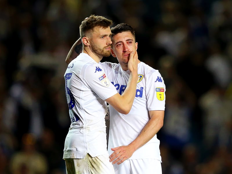 Scorer of both goals against Derby. As with Cooper and Ayling, Dallas will see his contract expire this summer but has already confirmed his retirement from professional football. Versatile midfielder was excellent for Leeds in the Premier League but has not played for over two years after breaking his femur during a nasty collision with Jack Grealish.
