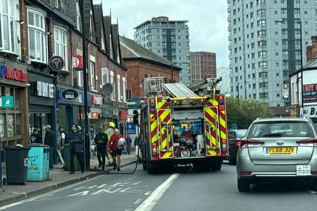 Firefighters attended the Sheffield burger joint You Want Beef on Tuesday May 7