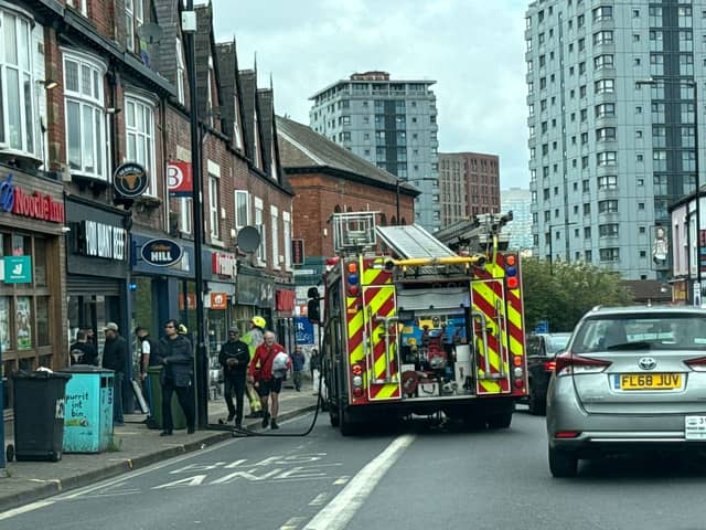 Firefighters attended the Sheffield burger joint You Want Beef on Tuesday, May 7