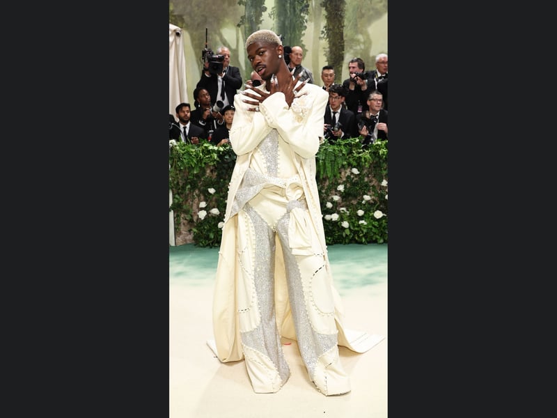 Lil Nas X attends The 2024 Met Gala Celebrating "Sleeping Beauties: Reawakening Fashion".