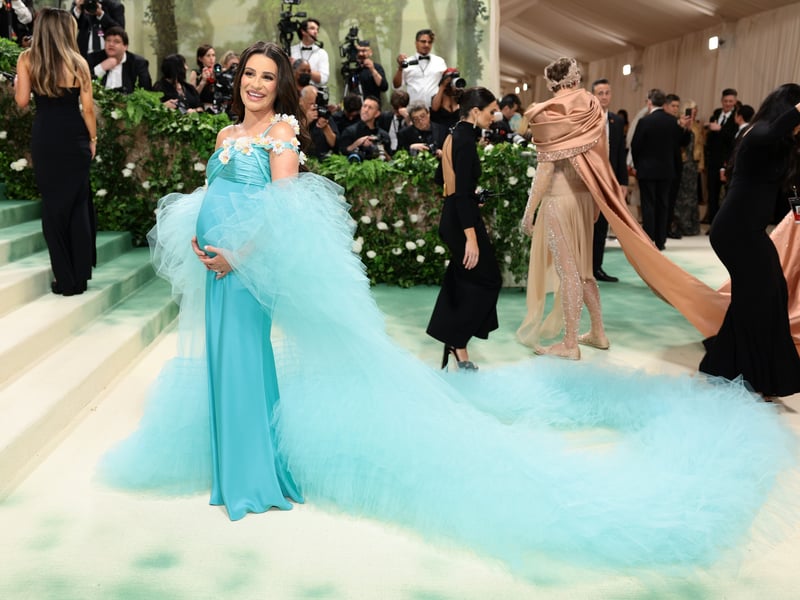 Lea Michele attends The 2024 Met Gala Celebrating "Sleeping Beauties: Reawakening Fashion".