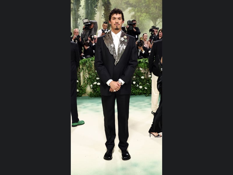 Omar Apollo attends The 2024 Met Gala Celebrating "Sleeping Beauties: Reawakening Fashion".