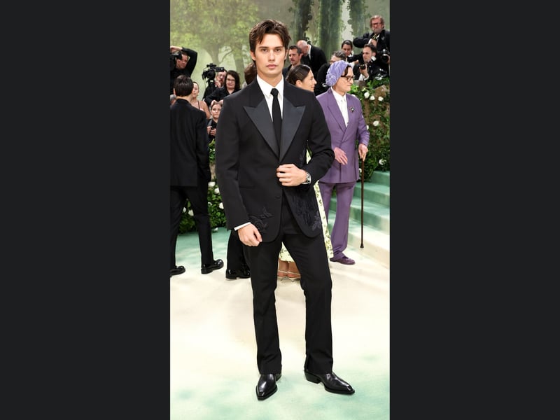 Nicholas Galitzine attends The 2024 Met Gala Celebrating "Sleeping Beauties: Reawakening Fashion".