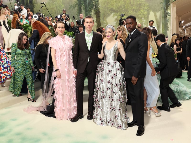 Sarah Paulson, Harris Dickinson, Amanda Seyfried and Damson Idris attend The 2024 Met Gala Celebrating "Sleeping Beauties: Reawakening Fashion".