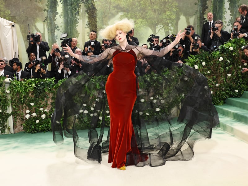 Gwendoline Christie attends The 2024 Met Gala Celebrating "Sleeping Beauties: Reawakening Fashion".