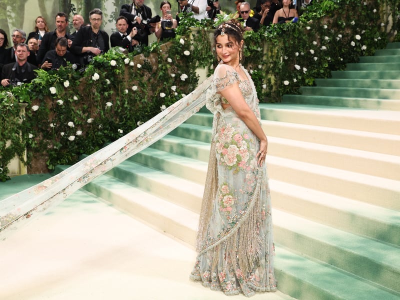 Alia Bhatt attends The 2024 Met Gala Celebrating "Sleeping Beauties: Reawakening Fashion".