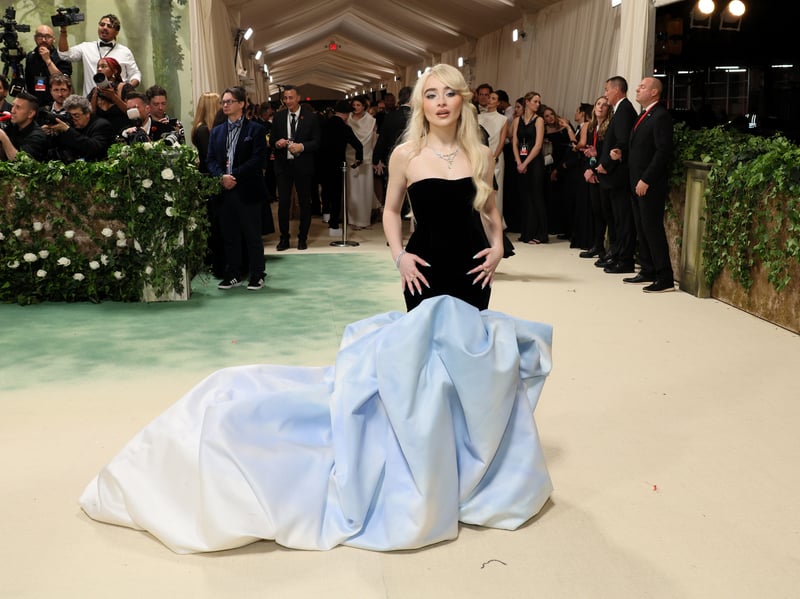Sabrina Carpenter attends The 2024 Met Gala Celebrating "Sleeping Beauties: Reawakening Fashion".