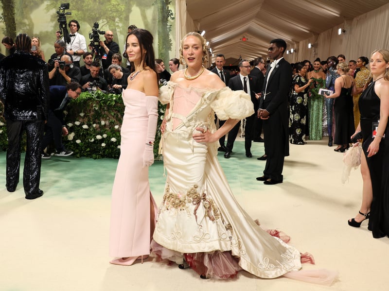 Ana Khouri and Chloë Sevigny attend The 2024 Met Gala Celebrating "Sleeping Beauties: Reawakening Fashion".