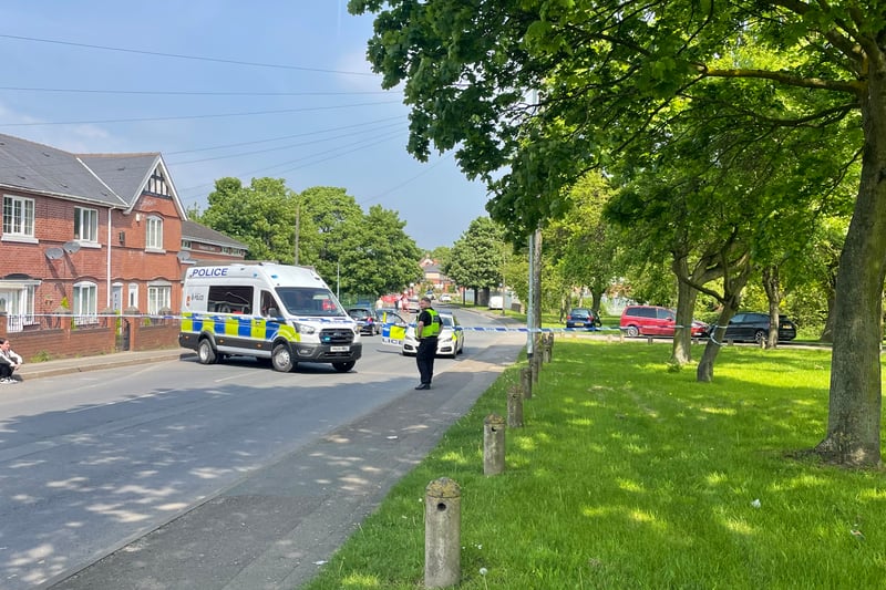 Police officers are turning cars away from the cordon on Brierley Road, Grimesthorpe. The public has been advised to avoid the area.