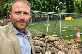 Green councillor Peter Gilbert visited the site on Common Lane amid pollution concerns after a generator ran for 24-hours-a-day for two months.