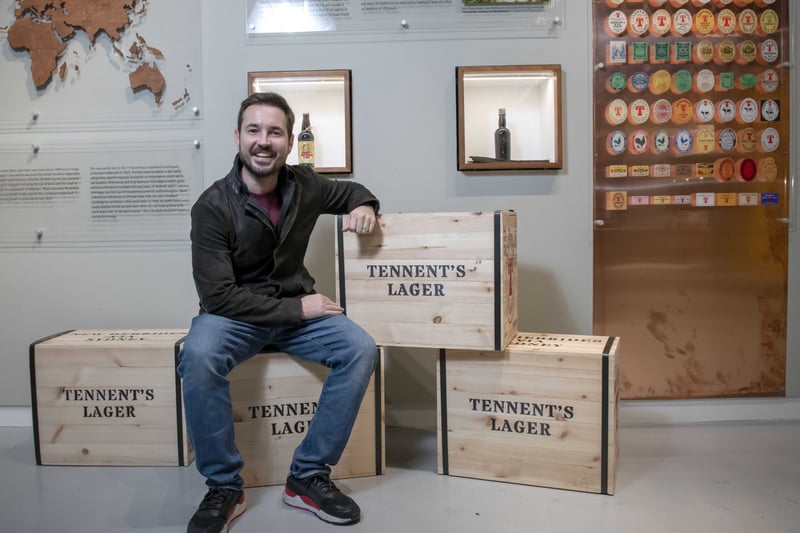 Martin Compston became the first person through the doors of The Tennent’s Story – a brand-new attraction which opened back in 2018. Speaking at the launch, Martin, said: “I’m massively impressed; the place looks amazing. Obviously, I know my way around a pint of Tennent’s very well, but I was blown away by the history of the whole thing – the connections to Robert Burns and Bonnie Prince Charlie and some incredible photos going back through the years."