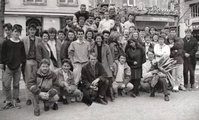 Art and design students from Blackpool and Fylde College in Paris, March 1988