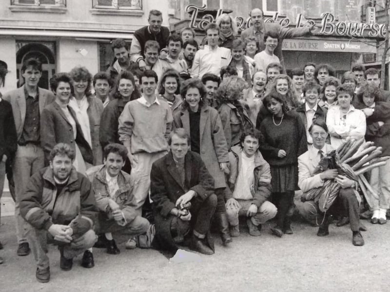 Art and design students from Blackpool and Fylde College in Paris, March 1988