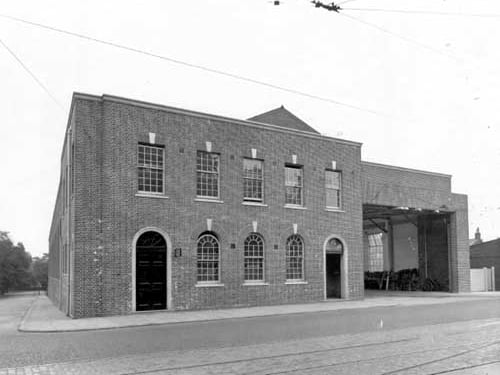Headingley Tram Depot on Otley Road pictured in July 1935 A depot for trams had been built on this site in 1873, with stables for 124 horses. The land had been purchased from the Cardigan Estate. In 1935 it was extensively rebuilt and altered to accomodate 40 trams. The last trams in Leeds ran in 1959, the depot was then used by buses. It was again upgraded and enlarged in the late 1970s. By 1993 the site was sold for redevelopment.