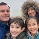 Laurie Knox with his wife Myungsoo Jeong and their twins, Ernie and Ellora, both aged six. Laurie says moving from Kent to Sheffield is one of the best decisions they've ever made.