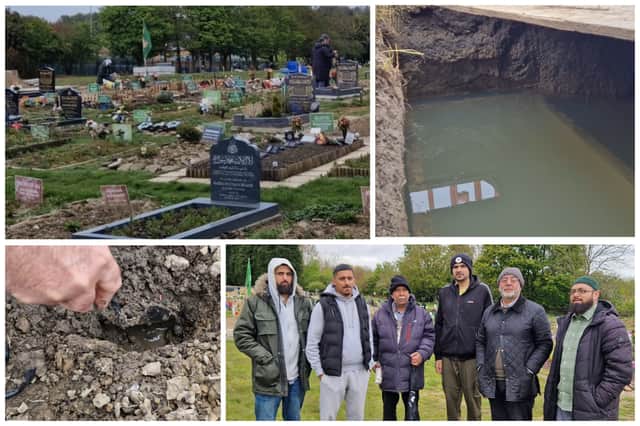 Members of the Muslim community in Sheffield dread burying their loved ones in Shiregreen Cemetery, where they are sure their families' graves are filling with water after the burial.