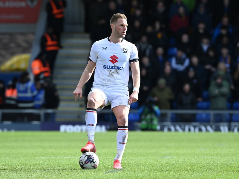 Played 43 games in MK Dons' campaign after joining from Newport last summer.