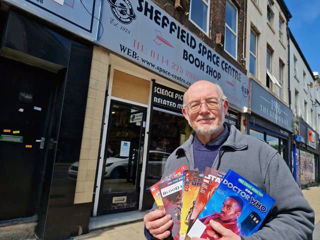 I visited one of Sheffield's oldest shops. Pictured is Dave Bromehead, owner of Sheffield Space Centre, on the Wicker, which has been running in the city for nearly 50 years. Photo: David Kessen, National World