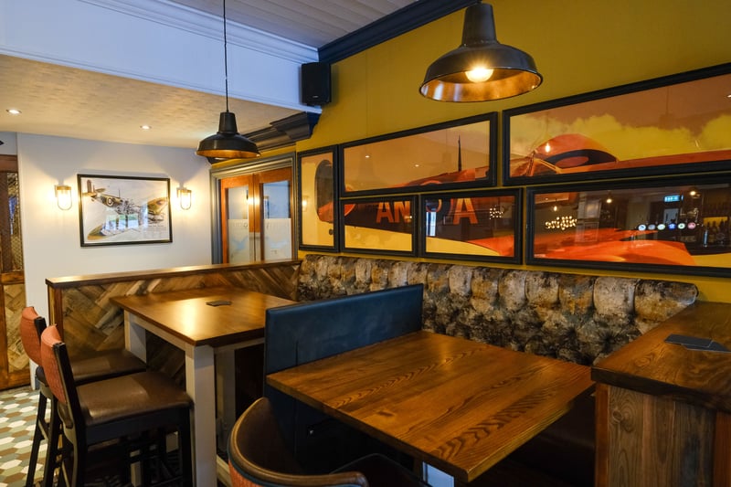 The pub has been completely transformed with a whole new colour scheme