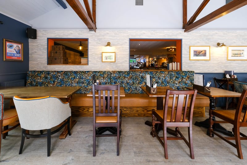 The pub boasts both cosy and bright and airy spaces