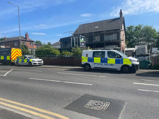 Police remained outside a house on Brierley Road, Grimethorpe, today, after a major incident on the road yesterday which saw residents evacuated. 
