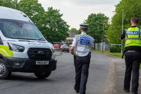A number of ‘suspicious items’ were discovered at a property on Brierley Road, Grimethorpe, Barnsley yesterday morning (Wednesday, May 8, 2024), as South Yorkshire Police (SYP) officers supported a YHROCU (Yorkshire and Humber Regional Organised Crime Unit). Picture: Dean Atkins 