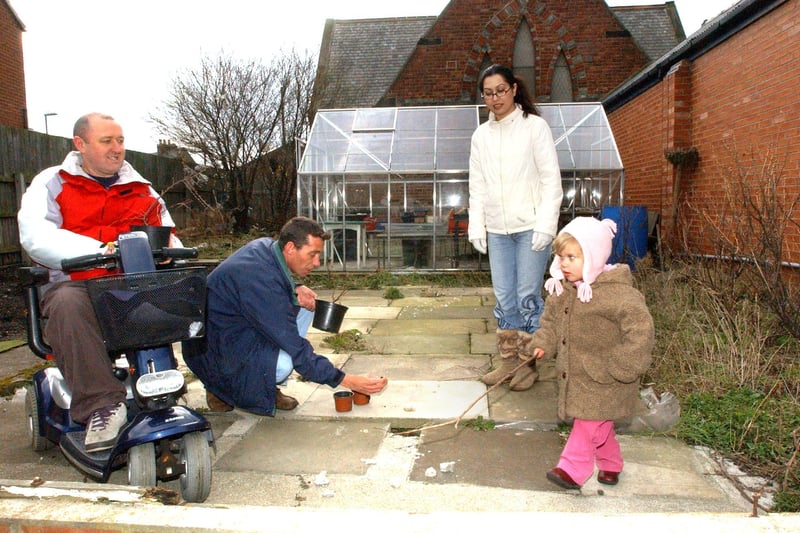 A newly formed residents group was given land to create a new garden behind St Mark's Church in March 2006.