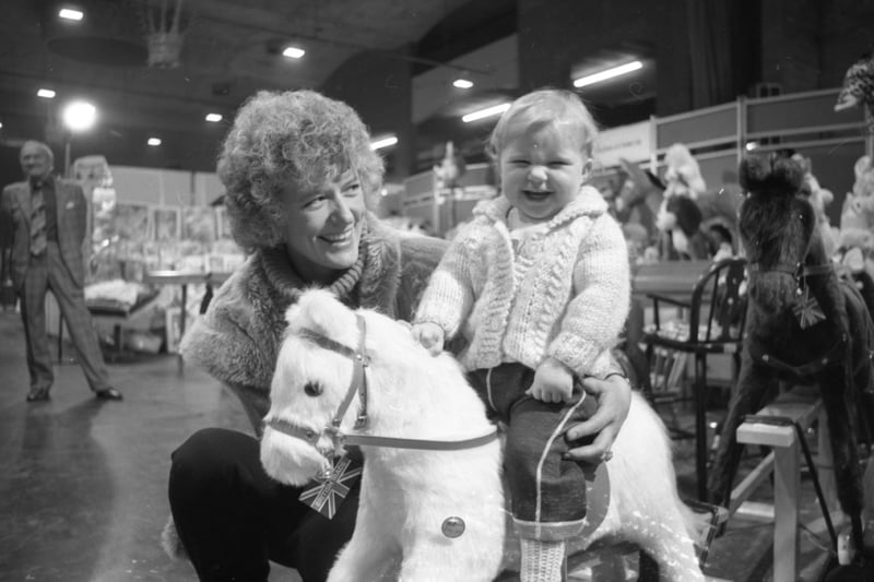 This youngster was enjoying a ride on a rocking horse at a toy fair held at Norbreck Hotel in Blackpool