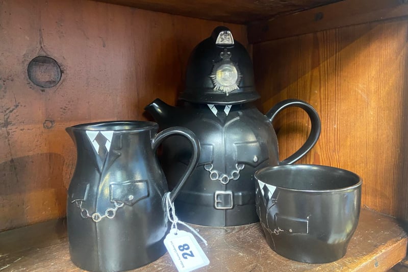 Teapot sets are also available, like this vintage police set.