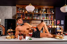 Hunky Sheffield university student Jakub Plucinski-Olczak, 21, has become a naked butler and says the job has boosted his confidence - as women constantly tell him he's 'absolutely stunning.'