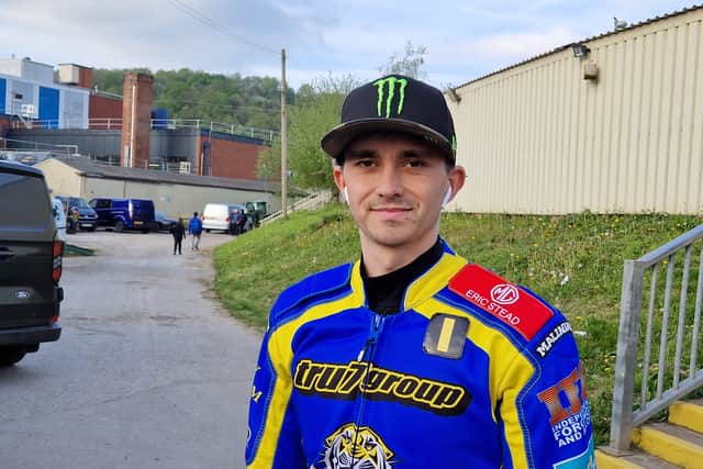 Jack Holder described the Sheffield speedway track as tricky following the weekend stock car racing. Photo: David Kessen, National World